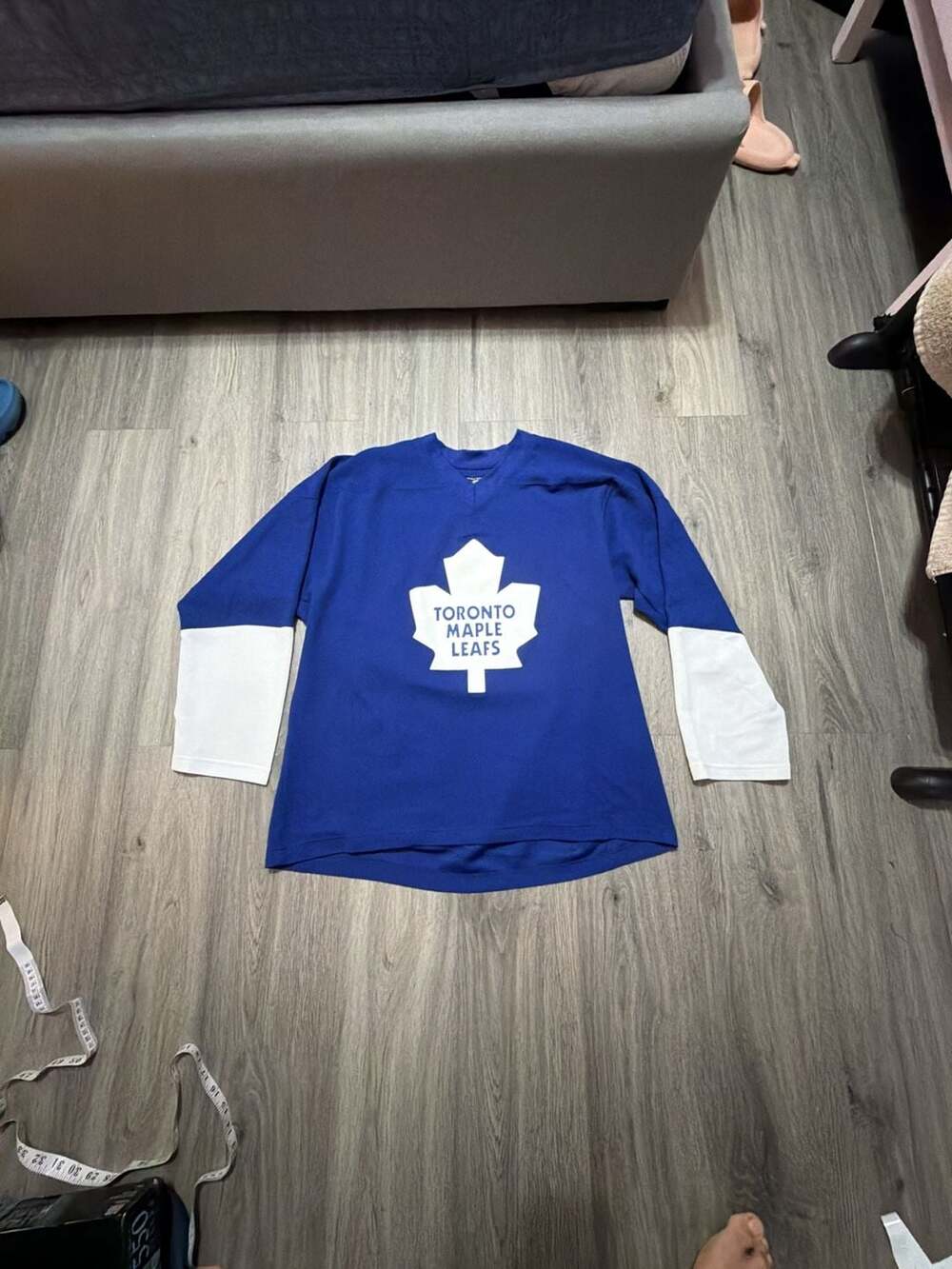 Toronto Maple Leafs Vintage Blue And White Hockey Jersey